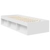 vidaXL Bed Frame with Headboard White 75 x 190 cm Solid Pine Wood