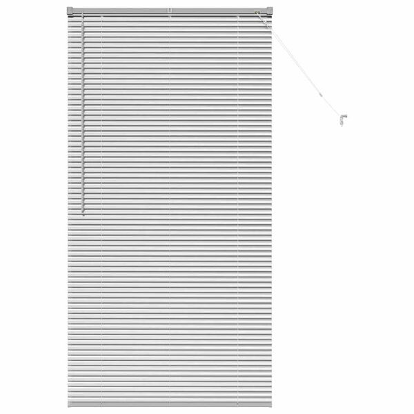 vidaXL Venetian Blinds Height Adjustable Silver 175 x 95 cm Aluminium