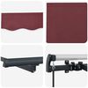 vidaXL Retractable Awning Burgundy 400 x 200 cm Fabric