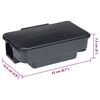 vidaXL Mouse Traps 4 pcs Black 22x12.5x7.5 cm