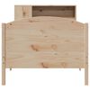 vidaXL Bookcase Bed without Mattress 75x190cm Small Single Solid Wood Pine