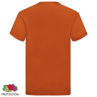 Fruit of the Loom Original T-shirts 5 pcs Orange S Cotton