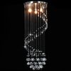 vidaXL Ceiling Lamp with Crystal Beads Silver Spiral G9