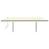 vidaXL Manual Retractable Awning with Posts 6x3.5 m Cream