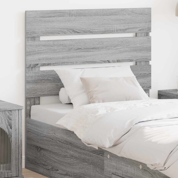 vidaXL Headboard Grey Sonoma 75 cm Engineered Wood