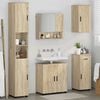 vidaXL Bathroom Furniture Set 5 pcs Sonoma Oak Engineered wood & Metal