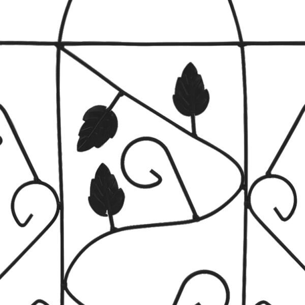 vidaXL Plant Climbing Racks 3 pcs Black 40x100 cm Iron