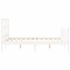 vidaXL Bed Frame without Mattress White 120x200 cm Solid Wood Pine