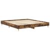 vidaXL Bed Frame without Mattress Smoked Oak 160x200cm Engineered Wood
