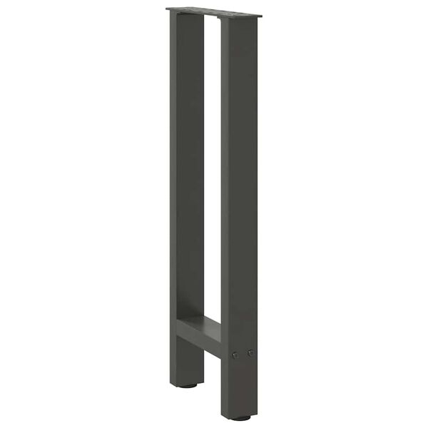 vidaXL Console Table Legs Anthracite 2 pcs 28x(72-73) cm Steel