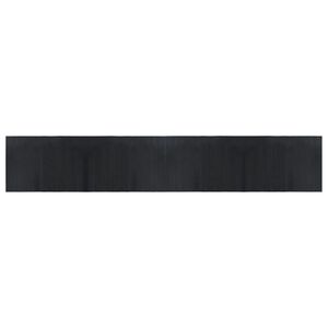 vidaXL Rug Rectangular Black 70x400 cm Bamboo
