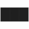 vidaXL Garden Dining Set 5 pcs Black Powder-Coated Steel