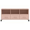vidaXL TV Cabinet Pink 100.5x39x43.5 cm Steel