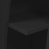 vidaXL Corner Cabinet Black 27.5x27x102cm Engineered Wood
