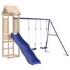vidaXL Outdoor Playset | Blue, Pine | Solid Pine Wood, Polypropylene | Large