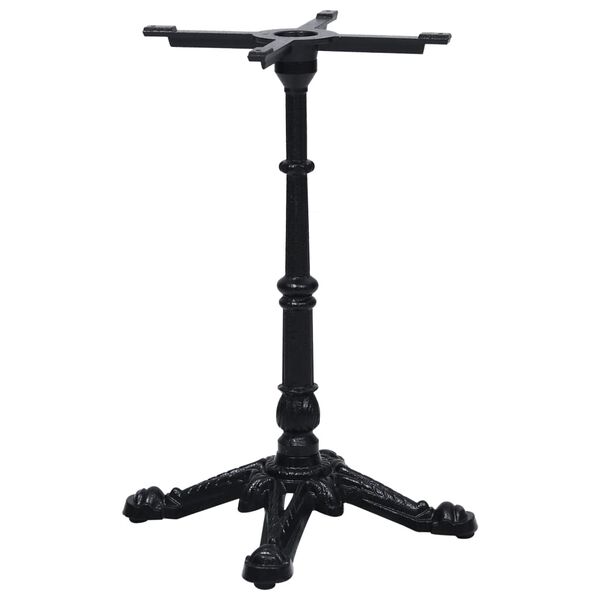 vidaXL Bistro Table Leg Black 52x52x72 cm Cast Iron