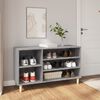 vidaXL Shoe Cabinet Grey Sonoma 102x36x60 cm Engineered Wood