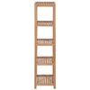 vidaXL 4-Tier Bathroom Storage Rack Solid Teak 42x42x165 cm