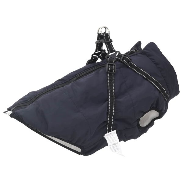 vidaXL Dog Coat Navy Blue L48