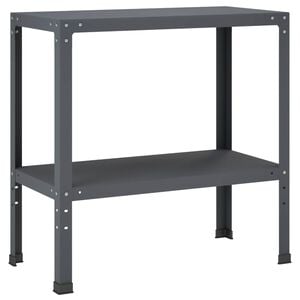 vidaXL Potting Table 100 x 40 x 80 cm Powder-Coated Steel Anthracite