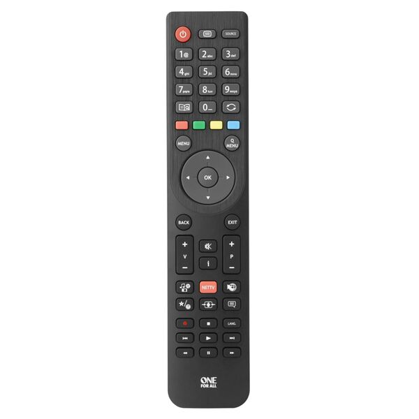 One For All TV Replacement Remote Control Telefunken Black