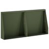 vidaXL Retaining Wall 2 pcs 40 x 12 x 30 cm Steel Olive Green