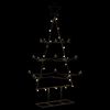 vidaXL Metal Christmas Tree for Decoration Black 105 cm