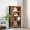 vidaXL Book Cabinet 2 pcs Old Wood 80 x 30 x 155 cm Engineered Wood
