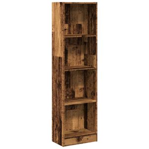 vidaXL Bookcase Old Wood 40x24x143 cm Engineered Wood