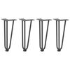 vidaXL Hairpin Legs for Coffee Table 4 pcs Anthracite 30 cm Solid Steel