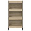 vidaXL Book Cabinet Sonoma 60 x 30 x 121 cm Engineered Wood
