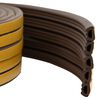 vidaXL Self-Adhesive Window Seal Brown 10 x 6 mm 100 m EPDM Foam