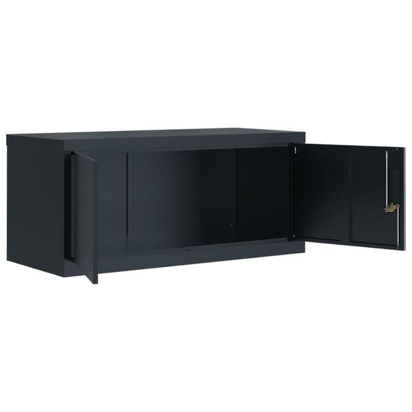 vidaXL File Cabinet Anthracite 90x40x40 cm Steel