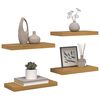 vidaXL Wall Shelf 4 pcs Beige 50 x 23.5 x 4 cm Engineered Wood