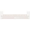 vidaXL Kids Bed Frame with Drawers White 90x200 cm Solid Wood Pine