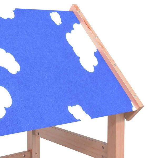 vidaXL Play Tower Brown 52.5 x 110.5 x 215 cm Solid Douglas Wood