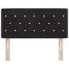 vidaXL Headboard with Headboard Black 100 cm Faux Leather