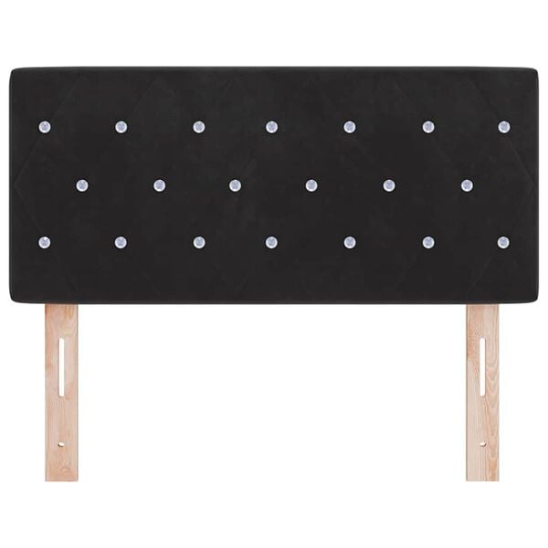 vidaXL Headboard with Headboard Black 100 cm Faux Leather