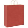 vidaXL Paper Bags 250 pcs with Handles Red 45x17x48 cm