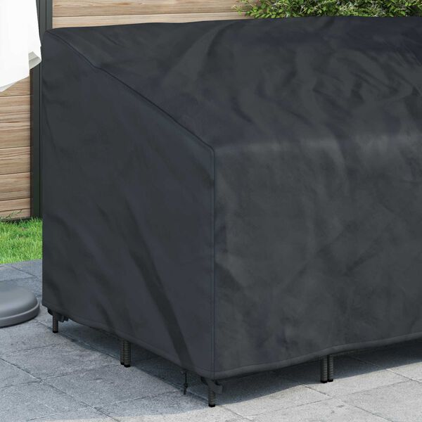 vidaXL Garden Bench Cover Black 160 x 100 x 61 / 89 cm 600D fabric