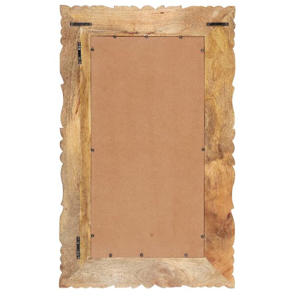 vidaXL Mirror 80x50 cm Solid Mango Wood