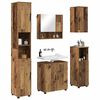 vidaXL Bathroom Furniture Set 5 pcs Old Wood Engineered wood & Metal