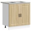 vidaXL Sink Base Cabinet Porto Brown 80 x 46 x 81.5 cm Engineered wood
