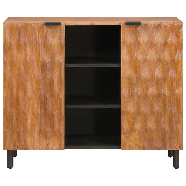 vidaXL Sideboard Acacia Brown Finish 90 x 33 x 75 cm Solid Mango Wood
