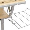vidaXL Craft Desk Sonoma Oak&Grey 110x53x(58-87)cm Engineered Wood&Steel