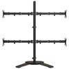 vidaXL Monitor Mount Black Steel VESA 75/100 mm
