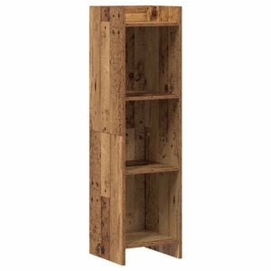 vidaXL Bookcase Old Wood 30 x 30 x 111 cm Engineered Wood