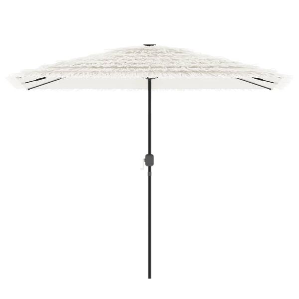 vidaXL Garden Parasol with Steel Pole White 300x200x250 cm