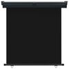 vidaXL Balcony Side Awning 165x250 cm Black