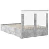 vidaXL Bed Frame Concrete Grey 120 x 190 cm Engineered Wood